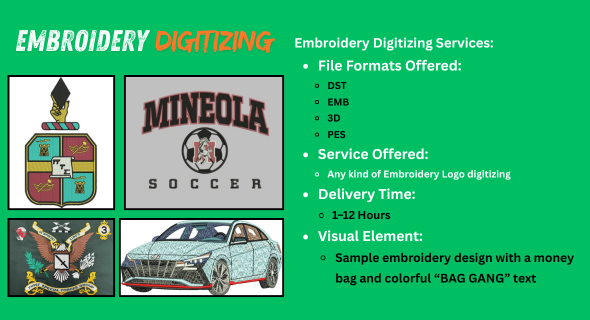 Embroidery Digitizing
